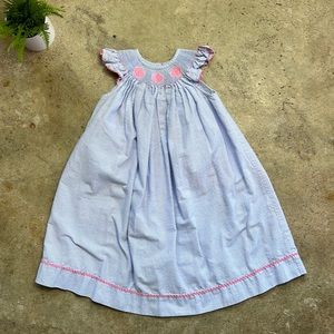 Southern Sunshine Kids Embroidered Seashell Summer Dress